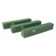 53′ Singamas Corrugated Side Container - 3-Pack -- EMP, HO, Walthers SceneMaster 18502
