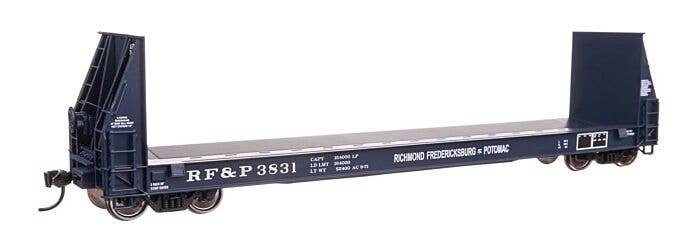 50′ Sieco Pulpwood Flatcar - Ready to Run -- Richmond, Fredricksburg & Potomac 3831, HO, WalthersProto 104529