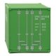20′ Corrugated Container with Flat Panel - Assembled -- CP Ships (green, white), HO, Walthers SceneMaster 8010