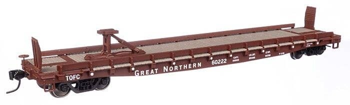 53′ GSC Piggyback Service Flatcar - Ready to Run -- Great Northern 60222, HO, WalthersMainline 50506