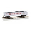 40′ Gondola - Ready to Run - Silver Series(R) -- Bethlehem Steel 46636 (gray, red), N, Bachmann Industries 17256