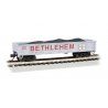 40′ Gondola - Ready to Run - Silver Series(R) -- Bethlehem Steel 46636 (gray, red), N, Bachmann Industries 17256