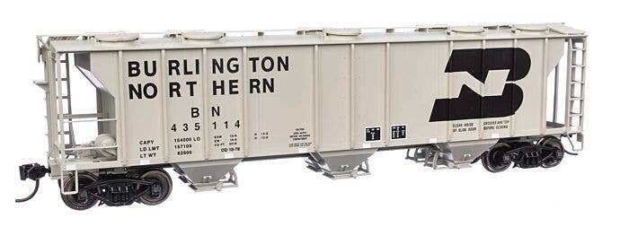 50′ Pullman-Standard PS-2 2893 3-Bay Covered Hopper - Ready to Run -- Burlington Northern 435114, HO, WalthersMainline 7044
