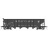 Class H21A 4-Bay Hopper 6-Pack - Ready to Run -- Pennsylvania Railroad Set 1 (black, Plain K, HO, Rapido Trains Inc 178009