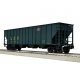 100-Ton 4-Bay Hopper - 3-Rail - Ready to Run -- Chicago & North Western 135737 (green, yellow, small log, O, Lionel 2542259