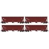 ACF 3-Bay Center Flow Covered Hopper with Elongated Hatches - Ready to Run -- Santa Fe 31439, N, Micro Trains Line 98300237