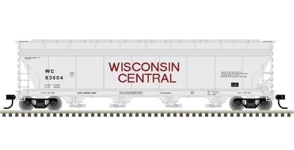 ACF 5250 Centerflow Covered Hopper - Ready to Run - Master(R) Plus -- Wisconsin Cent, HO, Atlas Model Railroad Co. 20006397