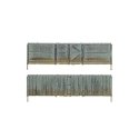 Privacy Fence - Kit with Gates, Hinges & Planter Pins -- Total Scale Length: 192′ 58.5m, N Woodland Scenics 2995