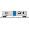50′ Mechanical Reefer - Ready to Run -- Canadian National 231120 (silver, black, blue), N, Trainman 50006473