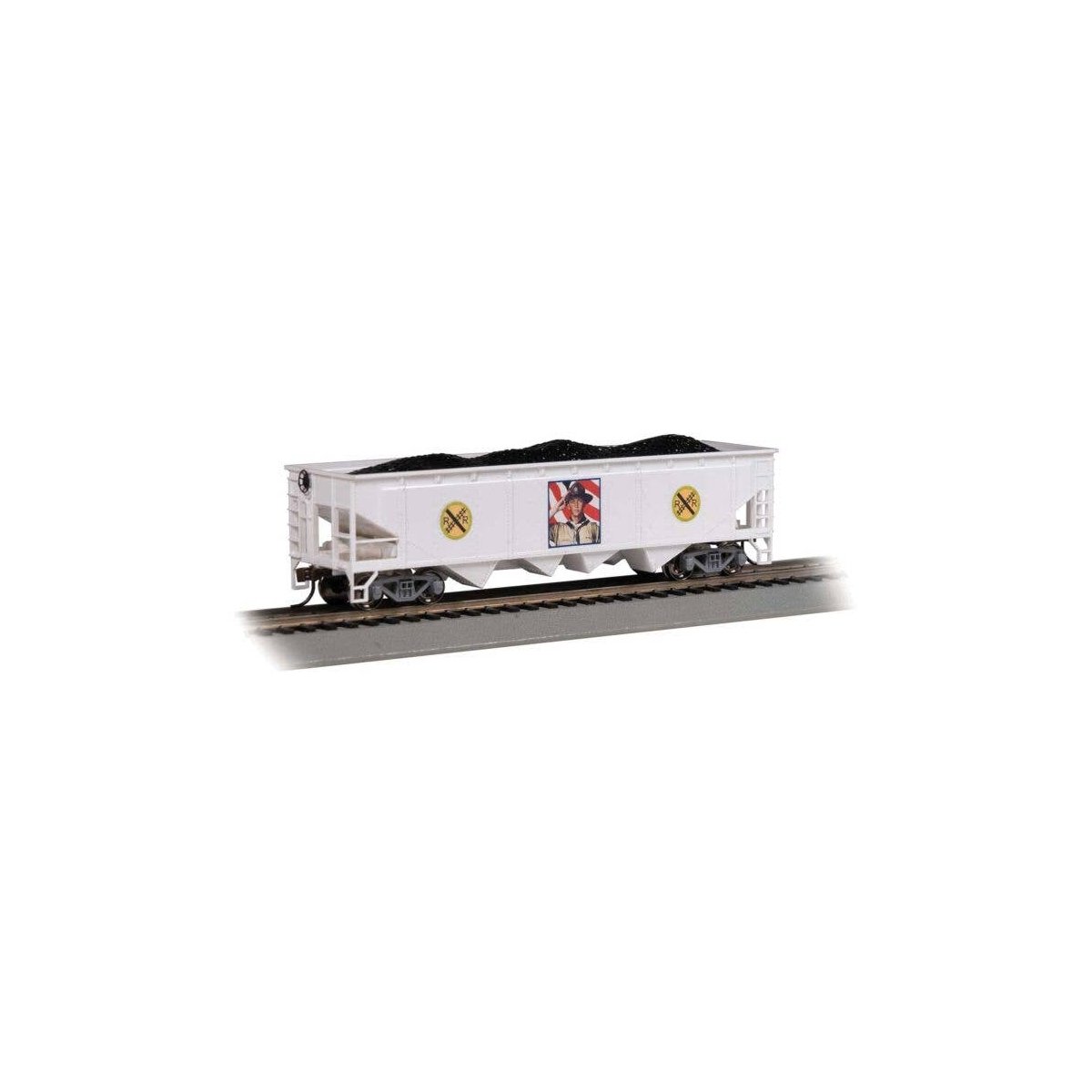 40′ Quad Hopper - Ready to Run - Silver Series(R) -- Boy Scouts of America(R) (Merit Badge, , HO, Bachmann Industries 17629