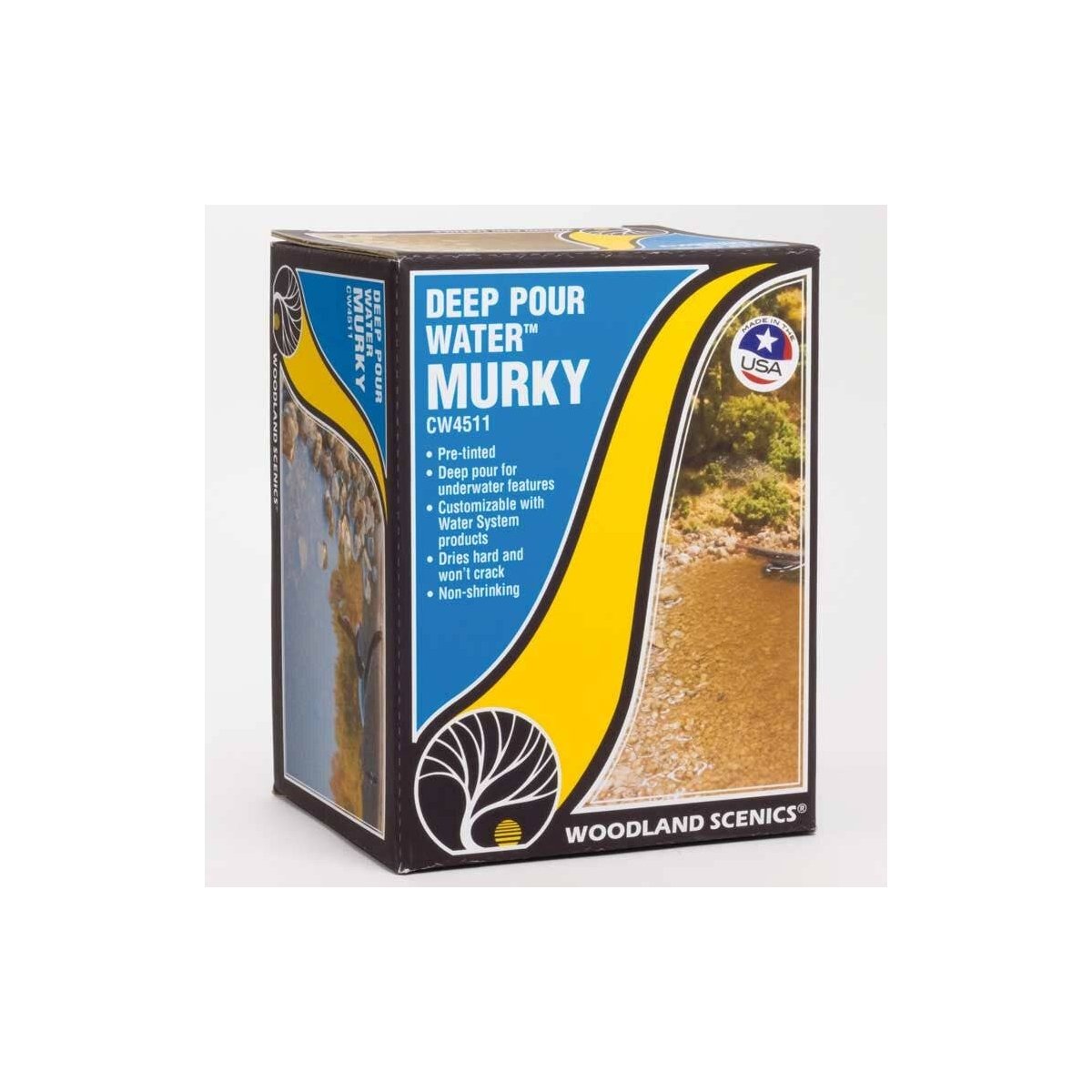 Deep Pour Water(TM) - Water System - 12oz 355mL -- Murky, ALL Woodland Scenics 4511