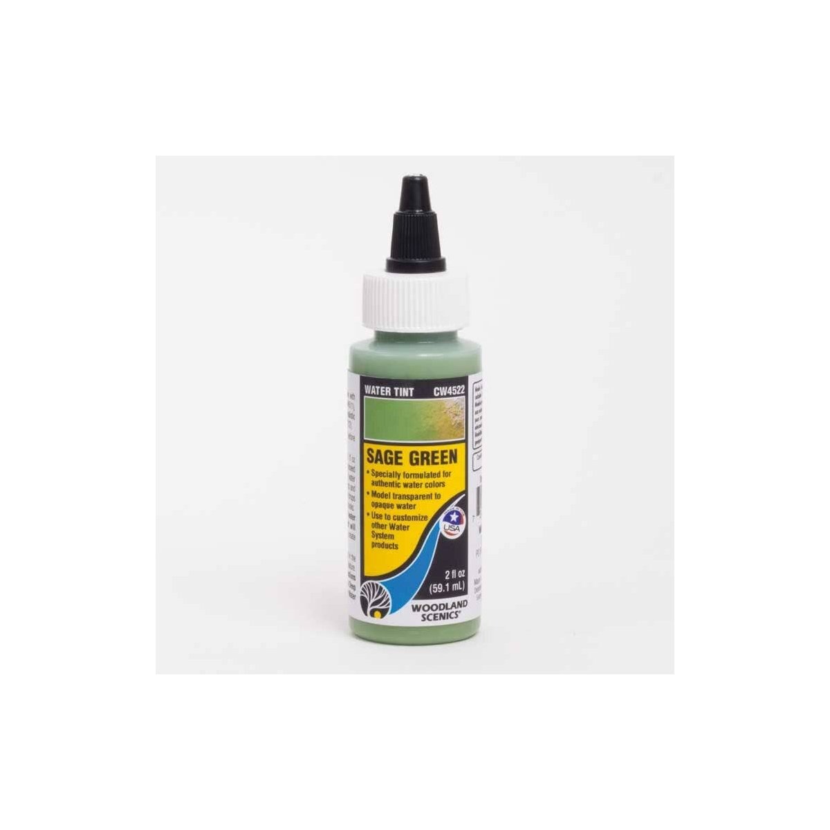 Water Tint - Water System - 2oz 59.1mL -- Sage Green, ALL Woodland Scenics 4522