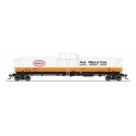 High-Capacity Cryogenic Tank Car 2-Pack - Ready to Run -- AirCo (white, orange, black, A, HO, Broadway Limited Imports 8032