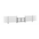 Metal Industrial Fence -- Kit - Approximately 1′ x 37-1/2′ .25 x 95.2cm, HO Walthers SceneMaster 4188