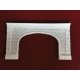 Extra-Wide Cut Stone Double Tunnel Portal -- Overall: 8-3/4 x 4-7/8′, Opening: 5-1/2 x 3-1/2′, HO Pre-Size Model Specialitie