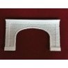 Extra-Wide Cut Stone Double Tunnel Portal -- Overall: 8-3/4 x 4-7/8′, Opening: 5-1/2 x 3-1/2′, HO Pre-Size Model Specialitie