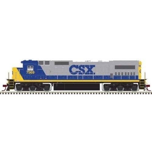 GE Dash 8-40C - Front Ditch Lights - Standard DC - Master(R) -- CSX 7586 (YN2, gray, , N, Atlas Model Railroad Co. 40005654