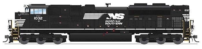 EMD SD70ACe - Sound, DCC and Smoke - Paragon4(TM) -- Norfolk Southern 1032 (black, white, HO, Broadway Limited Imports 9768