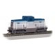 GE 44-Ton Switcher - Sound and DCC -- Amtrak 1000 9silver, blue, red, black), HO, Bachmann Industries 68205