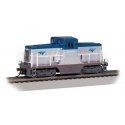 GE 44-Ton Switcher - Sound and DCC -- Amtrak 1000 9silver, blue, red, black), HO, Bachmann Industries 68205