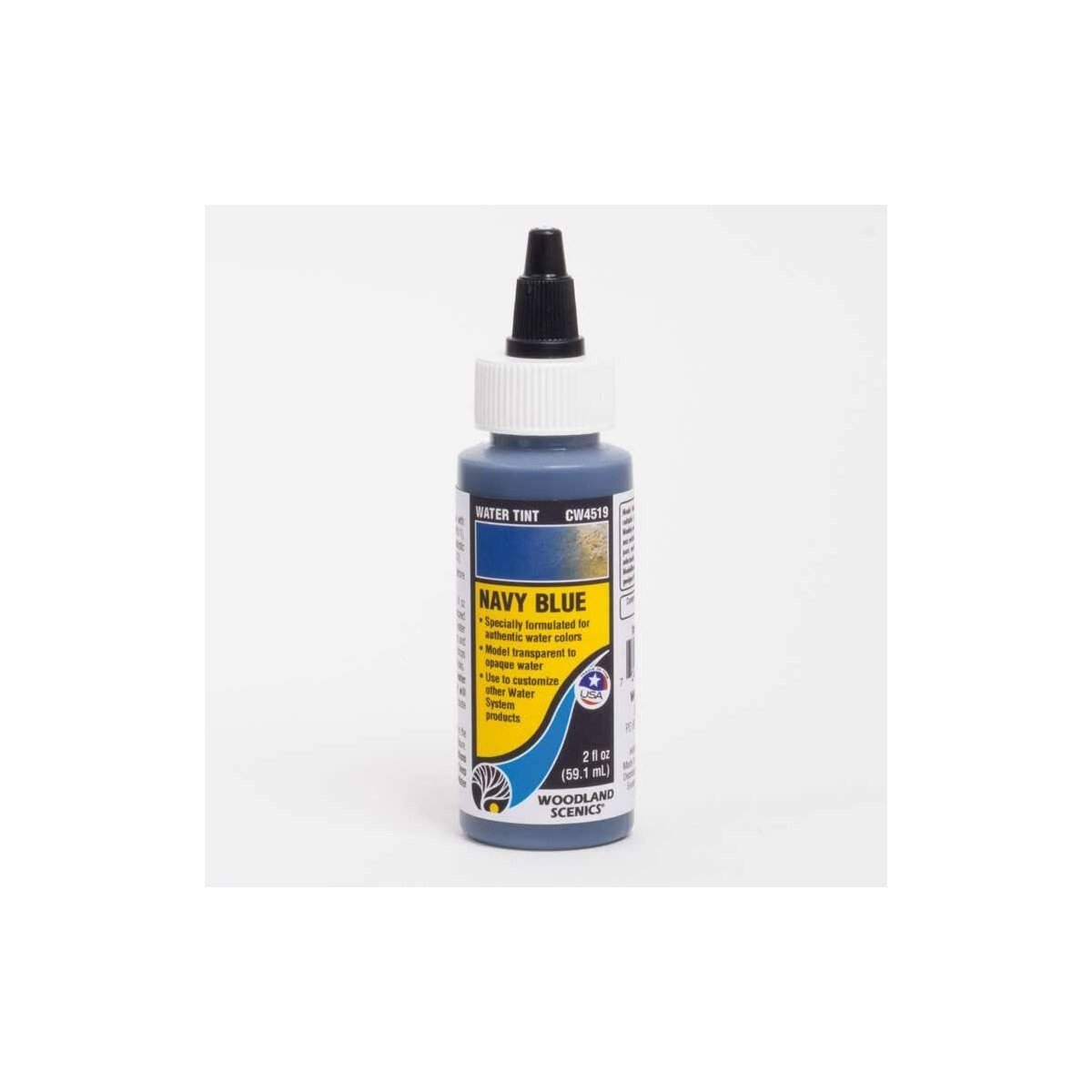 Water Tint - Water System - 2oz 59.1mL -- Navy Blue, ALL Woodland Scenics 4519