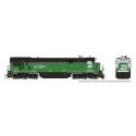 GE C36-7 - Sound and DCC -- Burlington Northern 5054 (Whiteface Scheme, Stripe Cascade Green, , HO, Rapido Trains Inc 42602