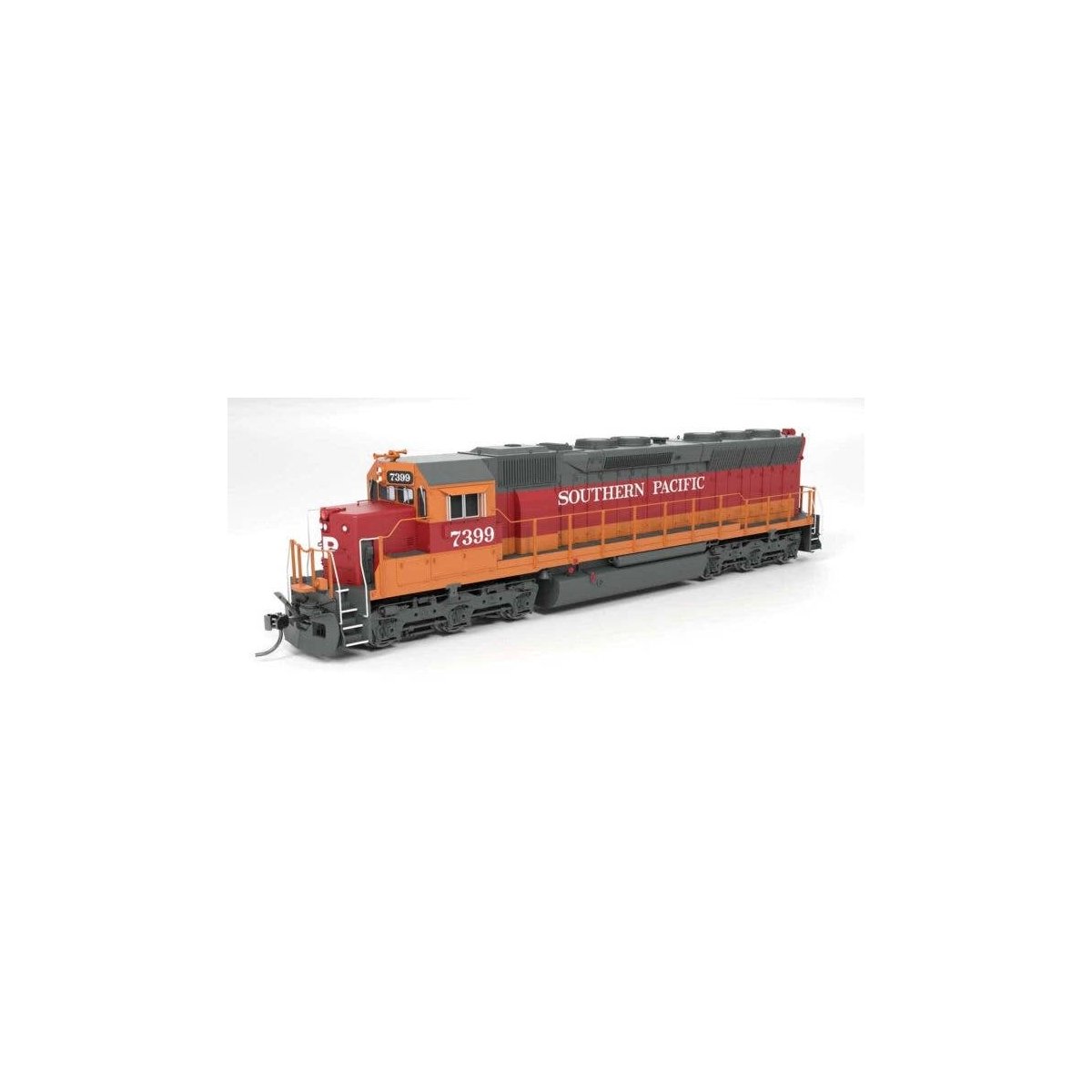EMD SD45 - Sound and DCC - Paragon4(TM) -- Southern Pacific 7399 (Experimental Daylight,, HO, Broadway Limited Imports 9820