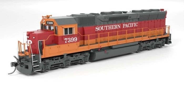 EMD SD45 - Sound and DCC - Paragon4(TM) -- Southern Pacific 7399 (Experimental Daylight,, HO, Broadway Limited Imports 9820