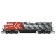 EMD SD70ACe - Standard DC - Stealth Series -- Ferromex 4079 (2020s Stripe Scheme, gray, , HO, Broadway Limited Imports 9763