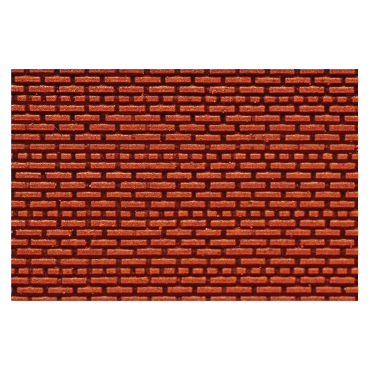 Flexible Dark Red Brick Wall Sheet 2-Pack -- Small for HO & N Scales 3-3/4 x 12′ 9.2 x 30.5cm, ALL Chooch Enterprises 8621