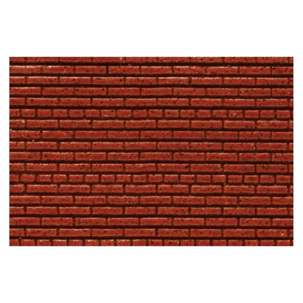 Flexible Dark Red Brick Wall Sheet 2-Pack -- Medium for HO Scale: 3-3/4 x 12′ 9.2 x 30.5cm, ALL Chooch Enterprises 8623