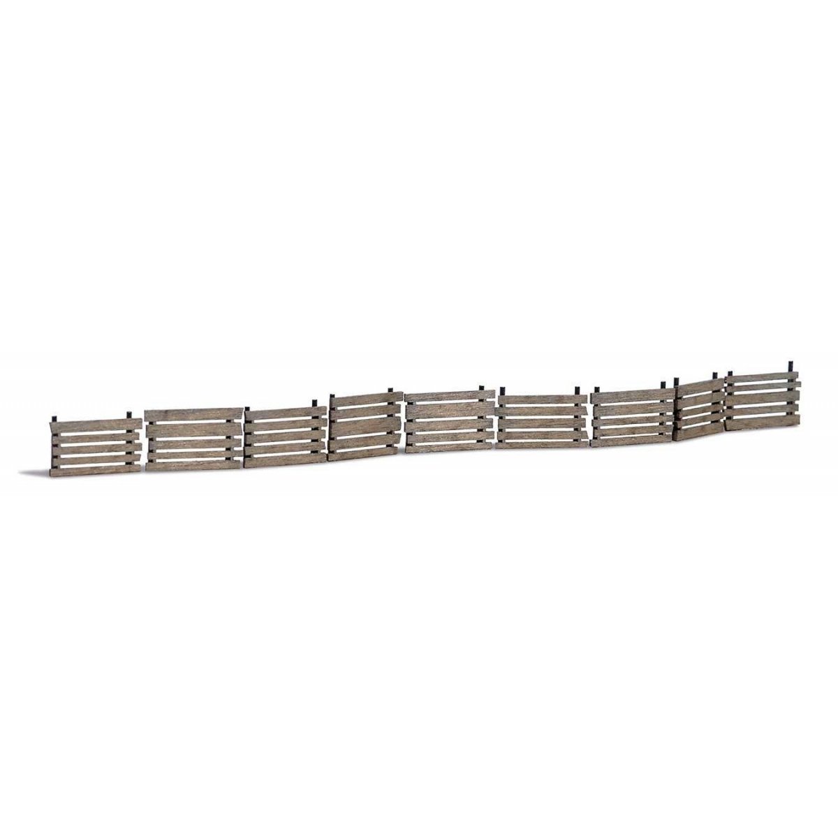 Wood Retaining Walls/Slope Stabilizers - Laser-Cut Kit -- 9 Sections, HO Busch Gmbh & Co Kg 1849
