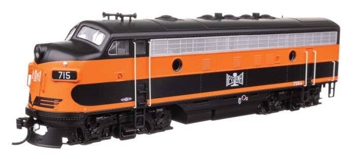 EMD F7 A-B Set - Standard DC -- Bessemer & Lake Erie 715A/715B, HO, WalthersMainline 11400