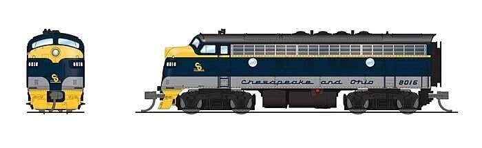 EMD F3A - Sound and DCC - Paragon4(TM) -- Chesapeake & Ohio 8016 (Restored on South Branc, N, Broadway Limited Imports 9203
