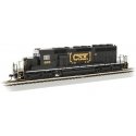 EMD SD40-2 - DCC -- CSX Transportation 8905 (Ex-NS black, yellow Boxcar Logo), HO, Bachmann Industries 60917