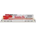 GE Dash 8-40CW - Standard DC - Master(R) Silver -- Santa Fe 900 (Warbonnet, red, sil, HO, Atlas Model Railroad Co. 10004493