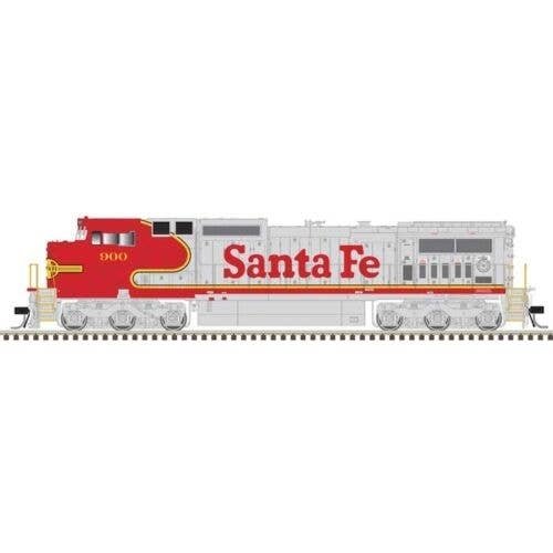 GE Dash 8-40CW - Standard DC - Master(R) Silver -- Santa Fe 900 (Warbonnet, red, sil, HO, Atlas Model Railroad Co. 10004493