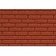 Flexible Dark Red Brick Wall Sheet 2-Pack -- Large for HO, S & O Scales - 3-3/4 x 12′ 9.5 x 30.5cm, ALL Chooch Enterprises 862