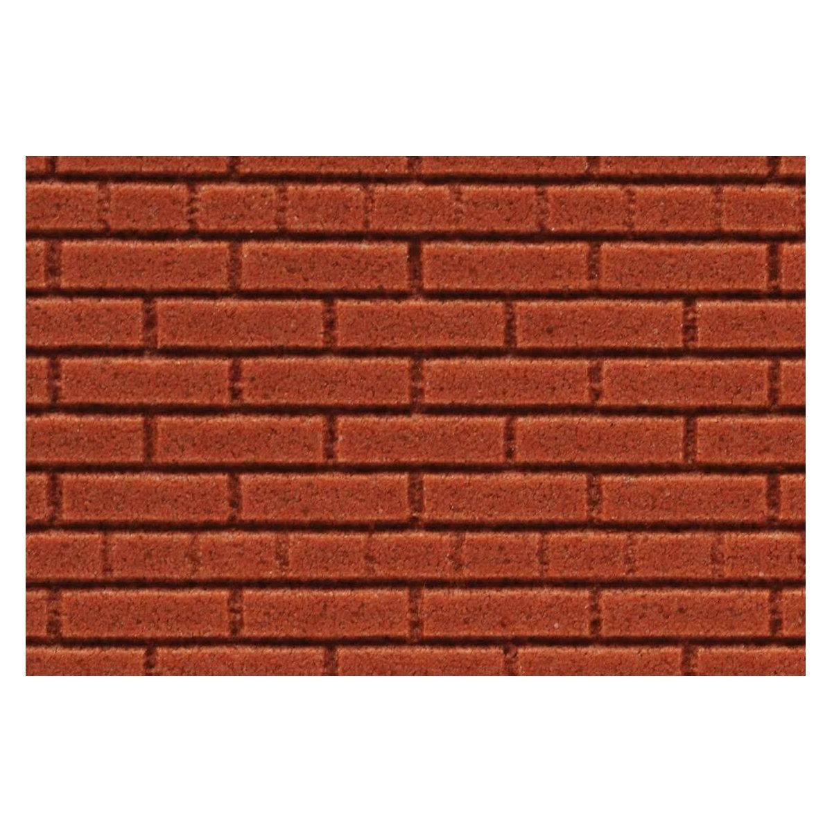 Flexible Dark Red Brick Wall Sheet 2-Pack -- Large for HO, S & O Scales - 3-3/4 x 12′ 9.5 x 30.5cm, ALL Chooch Enterprises 862