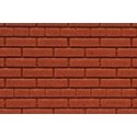Flexible Dark Red Brick Wall Sheet 2-Pack -- Large for HO, S & O Scales - 3-3/4 x 12′ 9.5 x 30.5cm, ALL, Chooch Enterprises 86