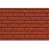 Flexible Dark Red Brick Wall Sheet 2-Pack -- Large for HO, S & O Scales - 3-3/4 x 12′ 9.5 x 30.5cm, ALL Chooch Enterprises 862
