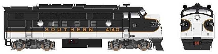 EMD F3A - Standard DC - Executive Line -- Southern Railway 4135 (Tuxedo, black, white), HO, Bowser Manufacturing Co. 24592