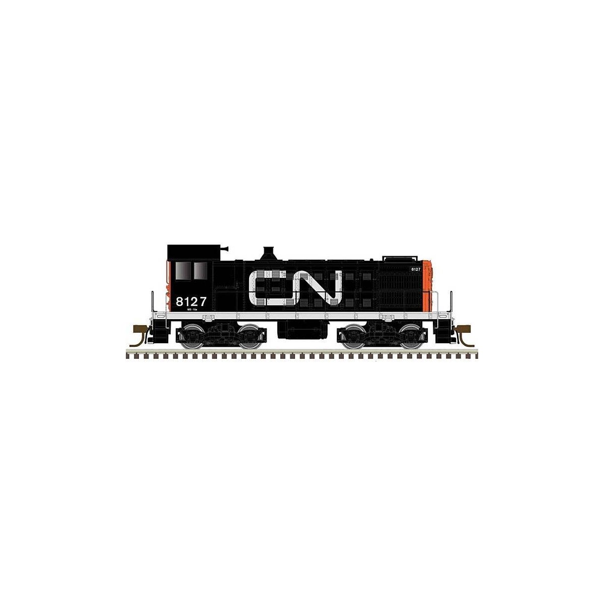 Alco S2 - Standard DC - Master(R) Silver -- Canadian National 8139 (black, red, whit, HO, Atlas Model Railroad Co. 10003376