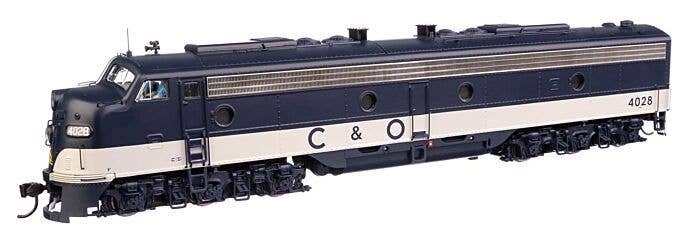 EMD E8A with LokSound 5 Sound & DCC -- Chesapeake & Ohio 4028, HO, WalthersProto 42913