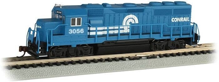 EMD GP40 - Standard DC -- Conrail 3056 (blue, white), N, Bachmann Industries 63566