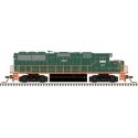 EMD GP60 - Standard DC - Master(TM) Silver -- Green Mountain Railroad 382 (green, ora, N, Atlas Model Railroad Co. 40004912