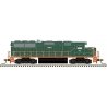 EMD GP60 - Standard DC - Master(TM) Silver -- Green Mountain Railroad 382 (green, ora, N, Atlas Model Railroad Co. 40004912