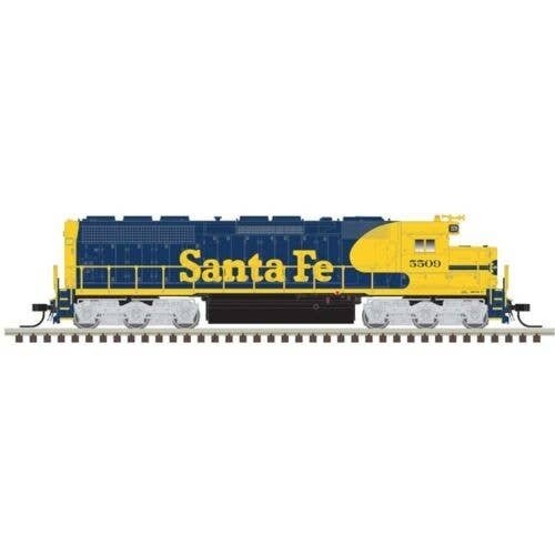 EMD SD45 Low Nose - Standard DC - Master(R) Silver -- Santa Fe 5521 (Warbonnet, blue,, N, Atlas Model Railroad Co. 40006001