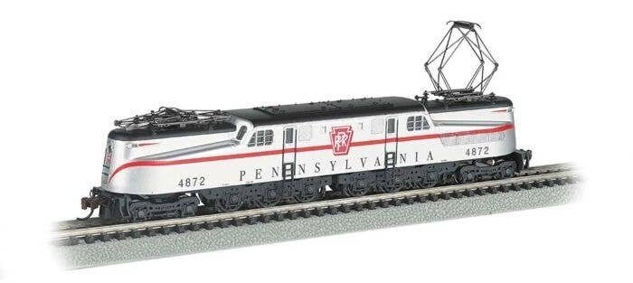 GG1 Electric w/Sound & DCC -- Pennsylvania Railroad 4872 (Congressional, silver, red, black), N, Bachmann Industries 65354