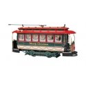 Closed Streetcar - Standard DC - Spectrum(R) -- Merry Christmas (green, red), On30, Bachmann Industries 25129